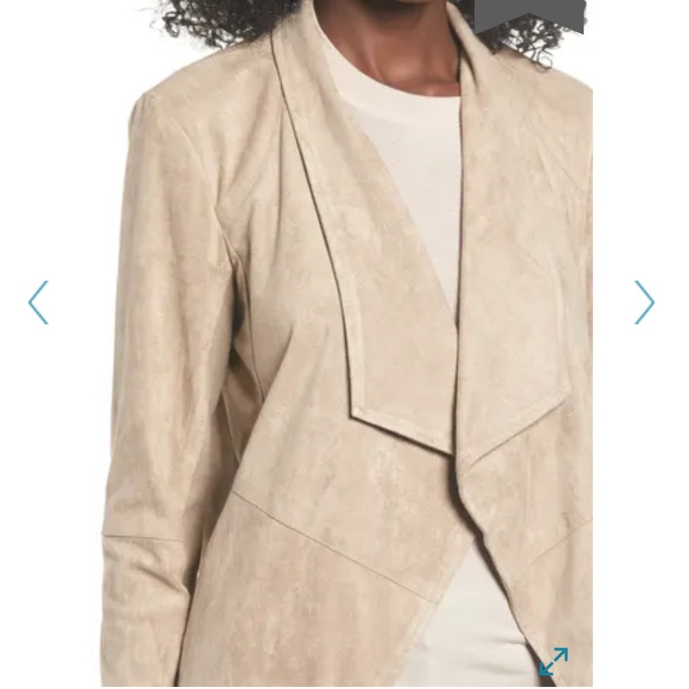 Bb Dakota Faux Suede Drape Jacket - Picture 5 of 16